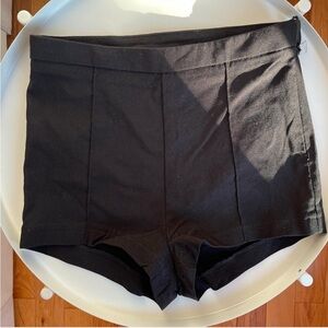 Urban Behavior black striped high waist shorts
